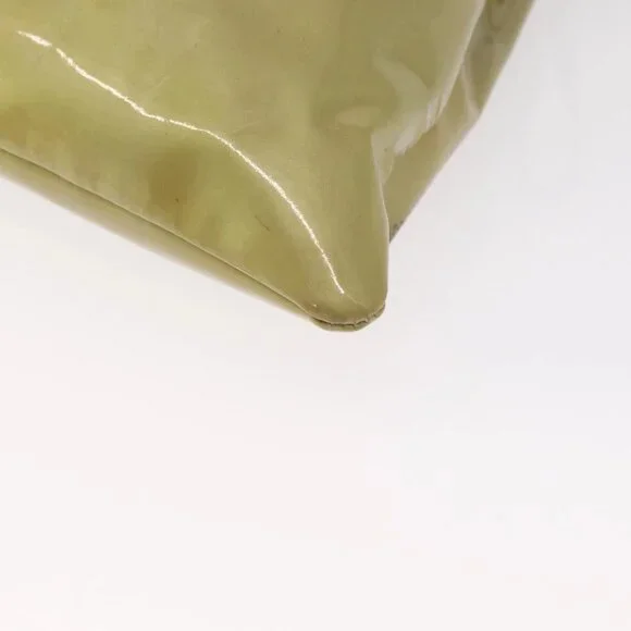 CHANEL COCO Mark Chain Shoulder Bag Patent leather Gold CC Auth 152287 - Picture 5 of 16